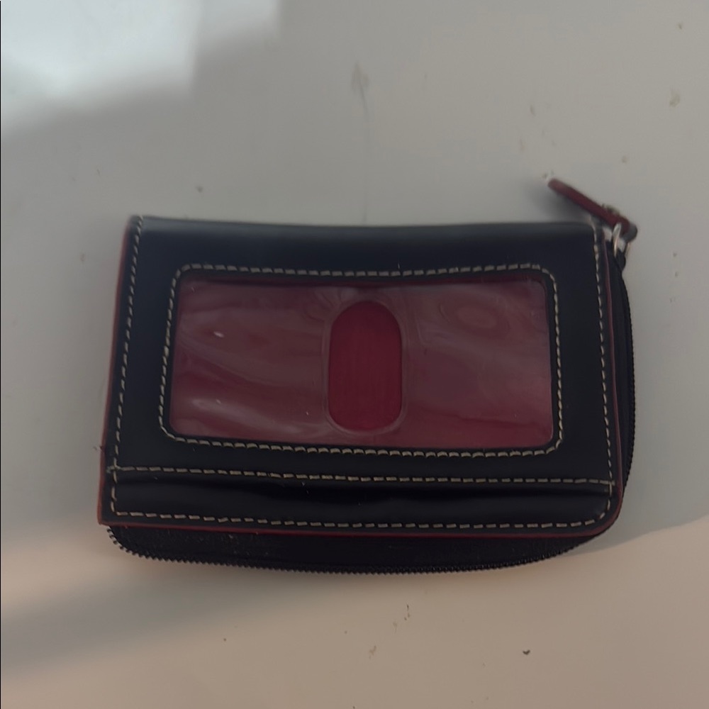 Elegant Black and Pink Wallet
